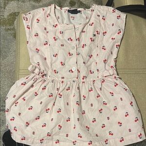 Pink and white Tommy Hilfiger girls blouse.